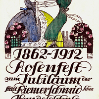 München, Städtische Riemerschmidsche Handelsschule, 1862 - 1912 Rosenfest zum Jubiläum