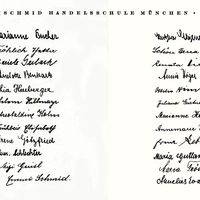 München, Riemerschmid Handelsschule, Absolvia 1940, Klasse 3 D
