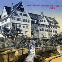 Calw -Neue-Höhere-Handelsschule-und-Handelsakademie -Poststempel-1919
