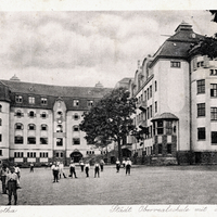 Gotha -Städtische-Oberrealschule-mit-Handelsschule- Residenz-Gotha  --Poststempel-1922