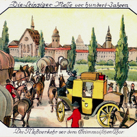 Leipzig, Die Leipziger Messe vor hundert Jahren, Der Meßverkehr vor dem Grimmaischen Tor