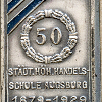 Augsburg Städt. Höhere Handelsschule 1879 - 1929