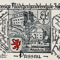 Passau Mädchenhandelsschule Josefsheim Absolventia 1939